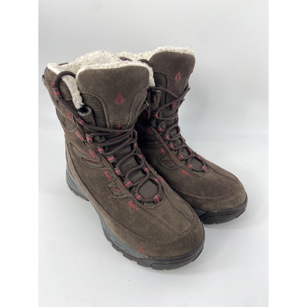 Vasque Boots Womens 7.5 Brown Pow Pow UltraDry Winter Snow Hiking Outdoor 7803